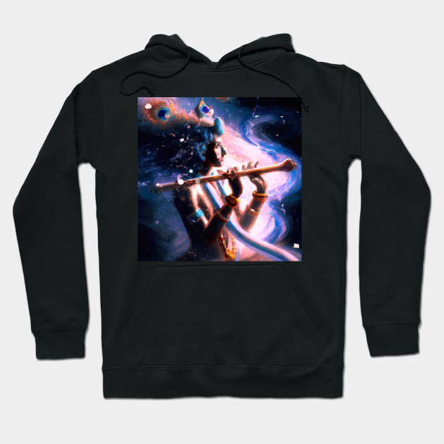 God Krishna Hoodie by Delta Zero Seven